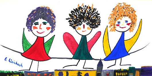 Bild Engel über
                              der Stadt